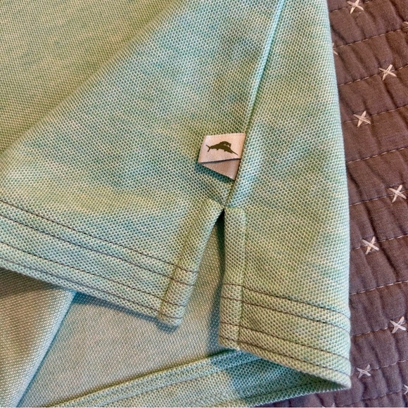 Tommy Bahama Men’s Islandzone Supima Polo Shirt Size XL Aqua $110 - Picture 4 of 6